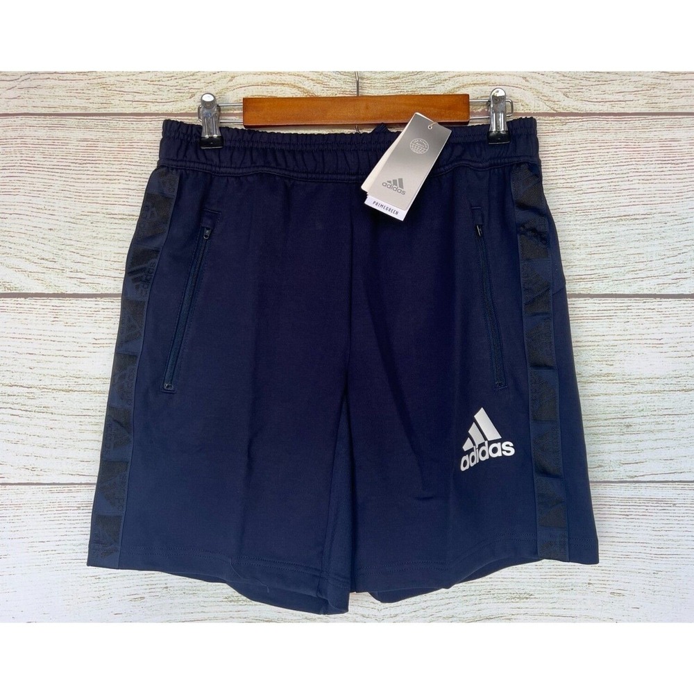 Adidas Athletic Shorts Mens Size XLarge Blue M MT SHO Zip Pocket Shorts New